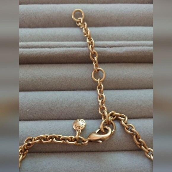 J. CREW turquoise glass chocker necklace - Picture 2 of 7